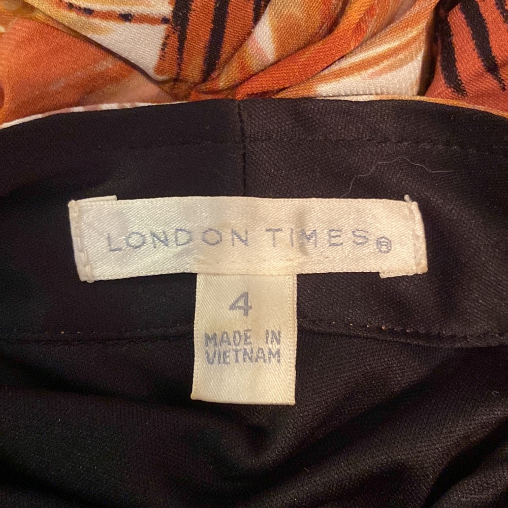 London Times Tunic Dress Size 4 - Picture 4 of 5